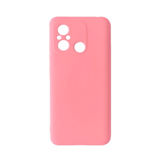 Silicone Case with Camera Shield for Xiaomi Redmi 12c Pink